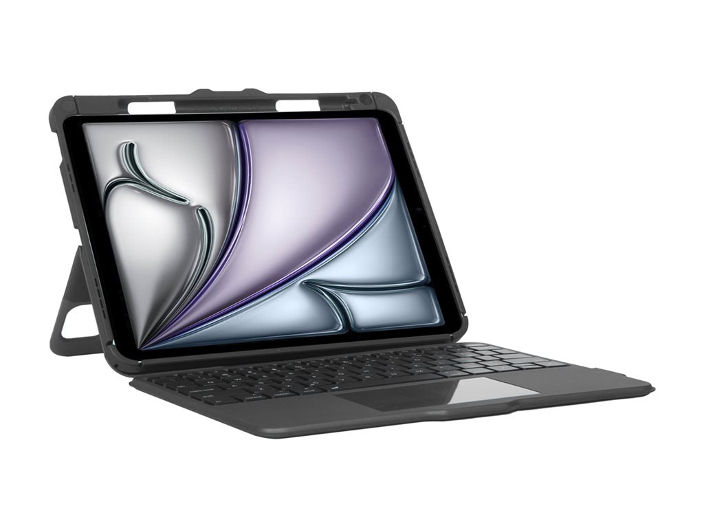 Targus Versavu - Keyboard and folio case - with trackpad - backlit - wireless - Bluetooth 5.0 - QWERTY - black THZ967US