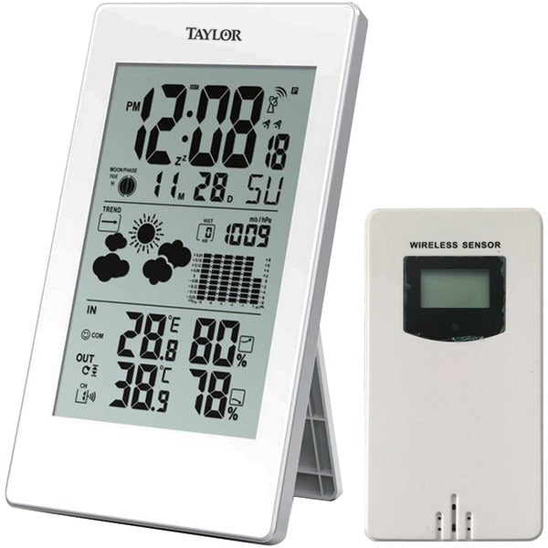 Taylor Precision Products 1735 Digital Weather Forecaster with Barometer & Alarm