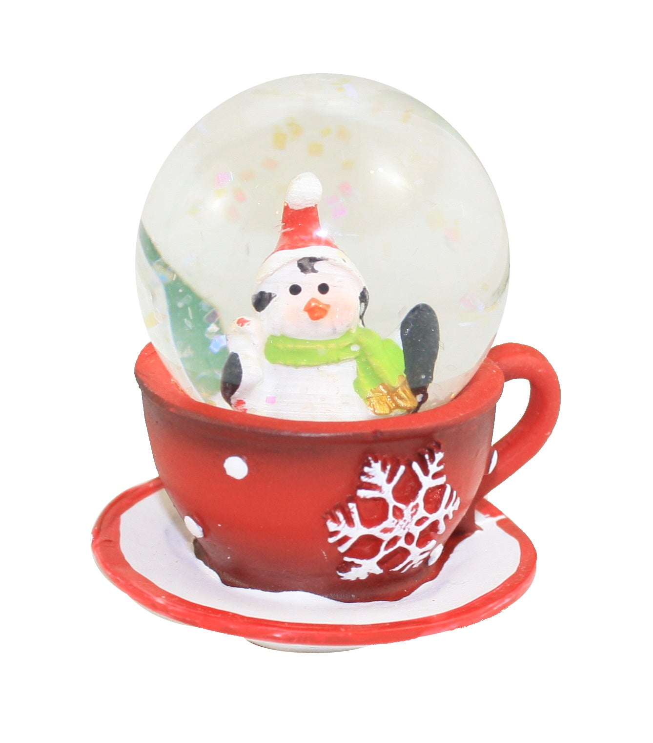 Teacup Snow Globe - Penguin