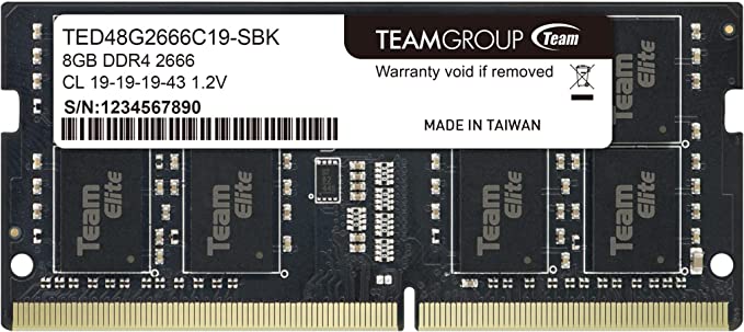 Team ELITE 8GB DDR4 SDRAM Memory Module TED48G2666C19-S01