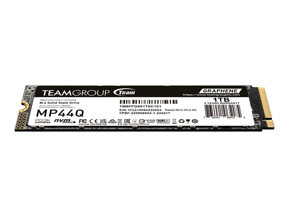 Team Group MP44Q - SSD - 1 TB - internal - M.2 2280 - PCIe 4.0 x4 (NVMe) TM8FFD001T0C101