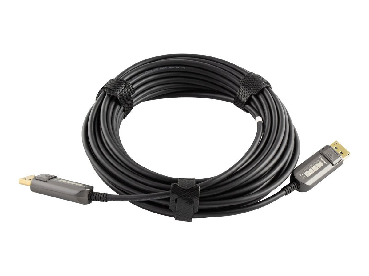 TechLogix MOFO - DisplayPort cable - DisplayPort (M) to DisplayPort (M) - DisplayPort 2.0 - 98 ft - plenum, 8K support, indoor MOFO-DP20-30