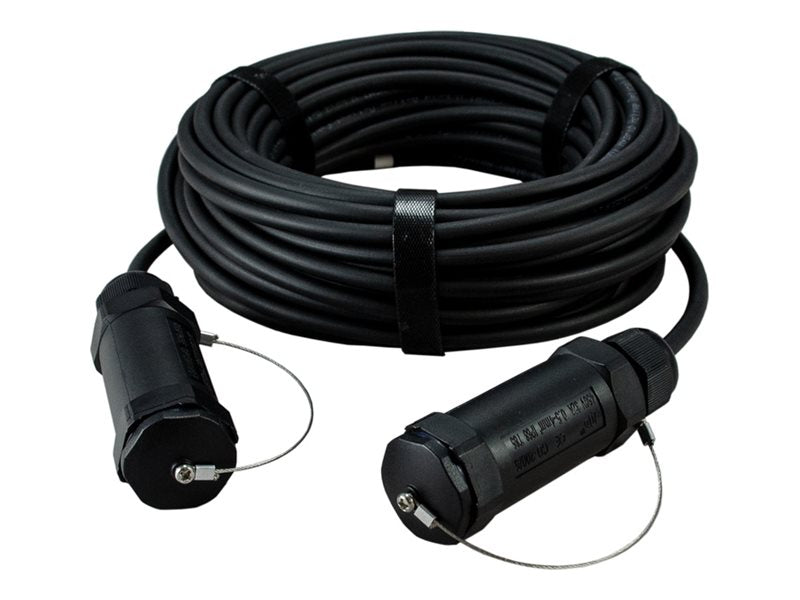 TechLogix MOFO ST Series - HDMI cable - HDMI male to HDMI male - 230 ft - fiber optic - black - armored, 3D video support, 4K60Hz MOFO-HD20ST-070