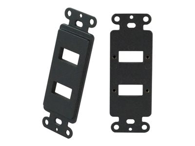 TechLogix - Wall plate insert - fiber technology - HDMI, USB Type A - black MOFO-PT-WD2B