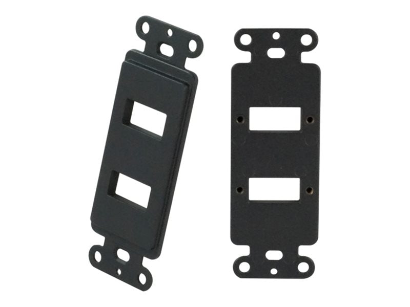 TechLogix - Wall plate insert - fiber technology - HDMI, USB Type A - black MOFO-PT-WD2B