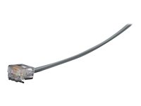 Telephone Cable RJ-11 - 25ft Flat Satin Cross-Pin Patch Cable | BLACK BOX EL04M-25