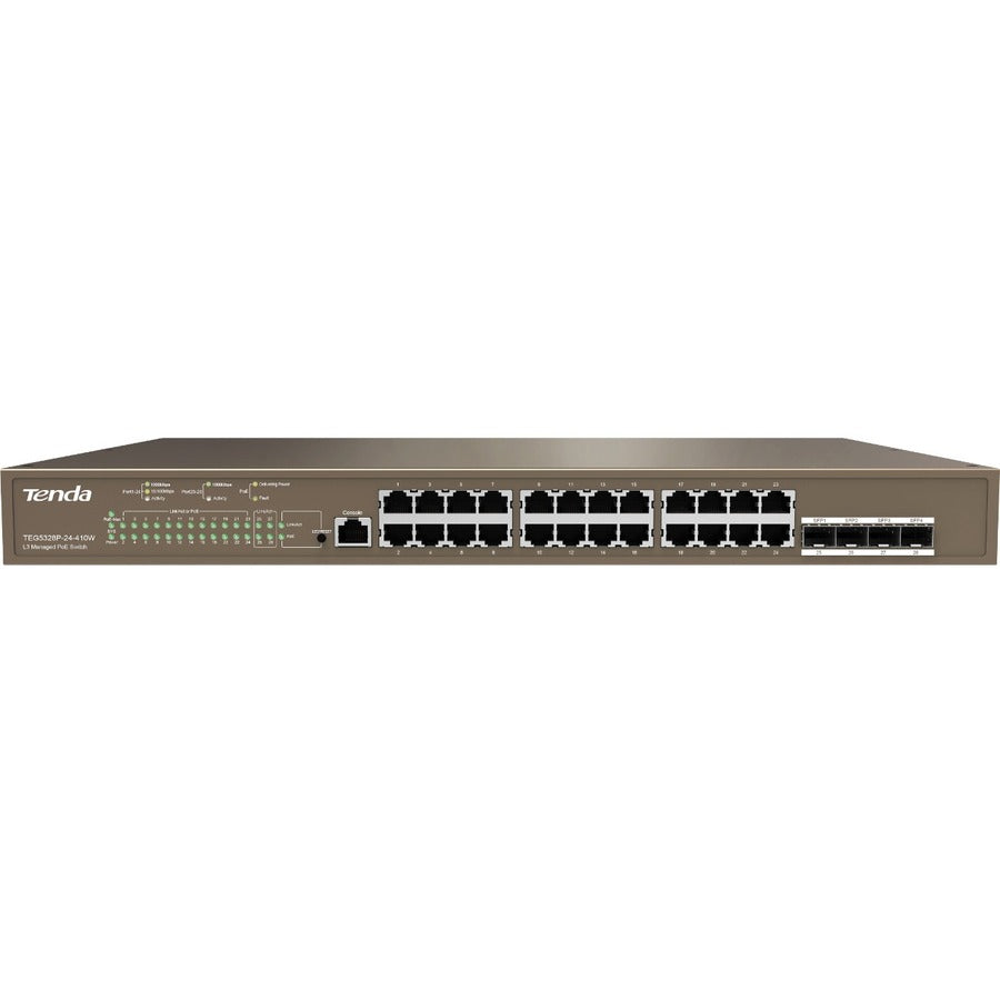 Tenda L3 Managed PoE Switch TEG5328P-24-410W