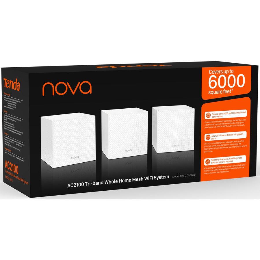 Tenda Nova MW12 Tri Band IEEE 802.11 a/b/g/n/ac 1.17 Gbit/s Wireless Access Point