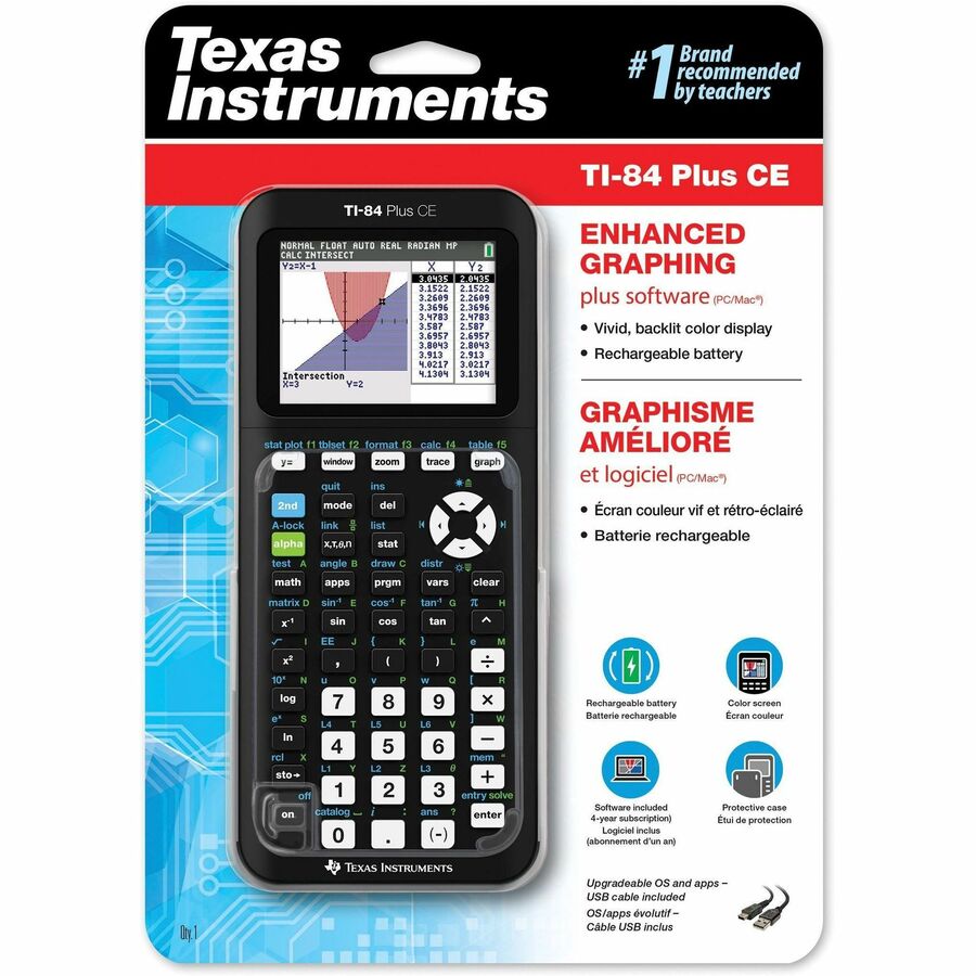Texas Instruments TI-84 Plus CE with Python Graphing Calculator