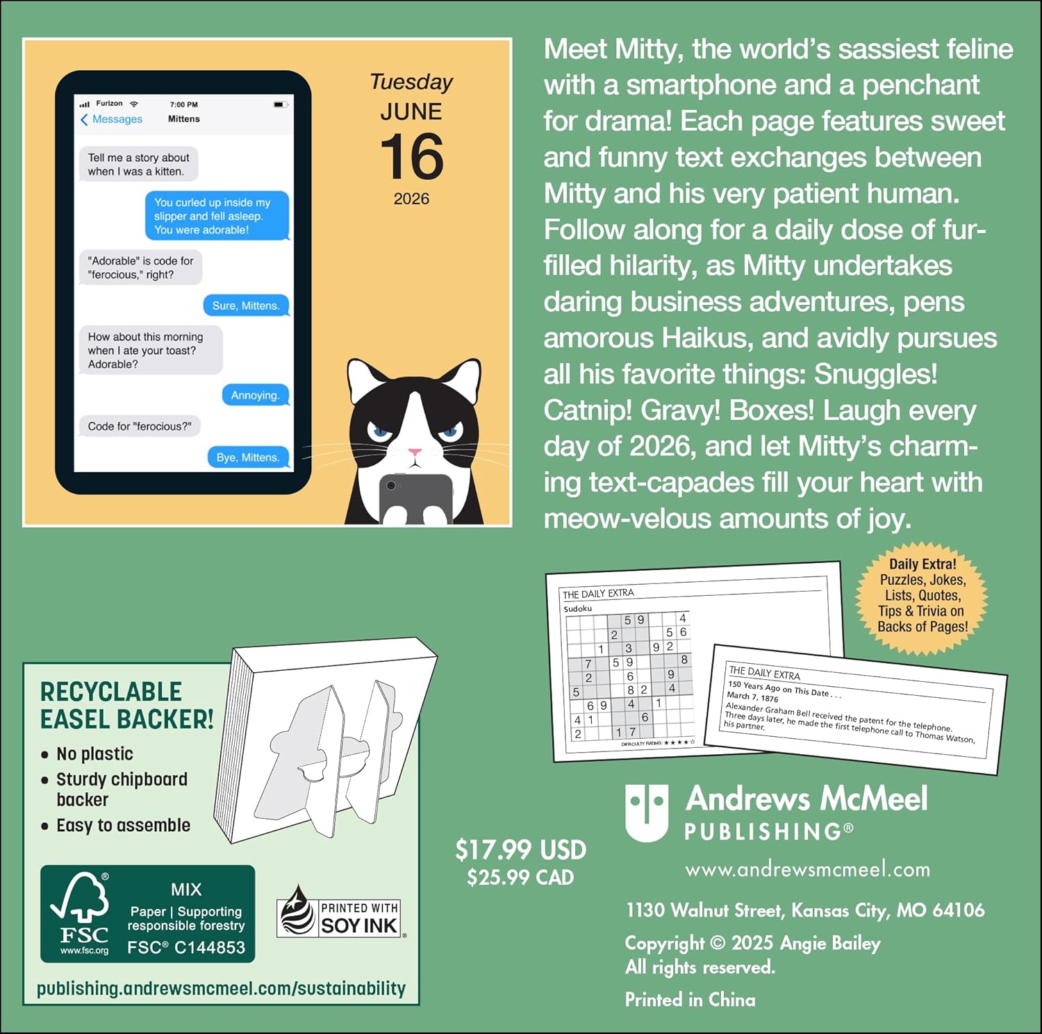 Texts from Mittens the Cat 2026 Page-a-Day Calendar