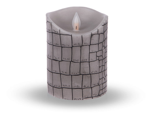 Textured Wax Pillar - 3x4