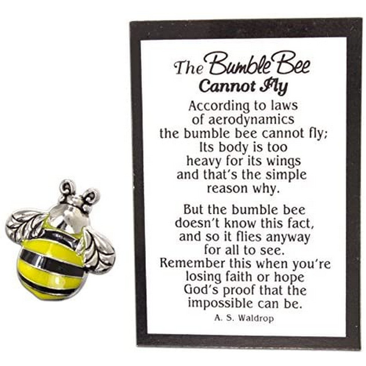 The Bumble Bee Cannot Fly - Charm
