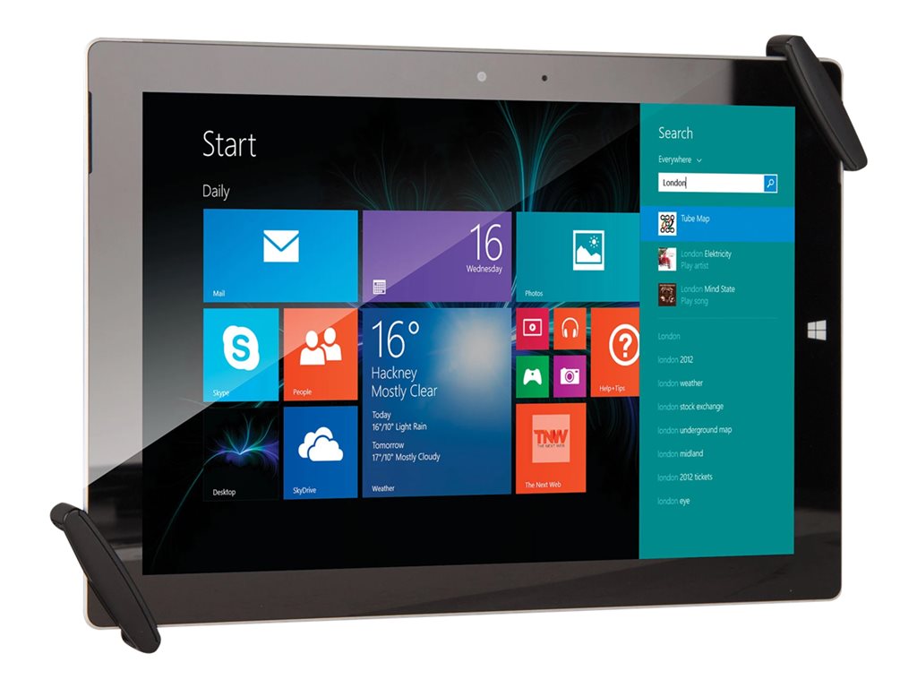 The Joy Factory LockDown Universal MCU104 - Mounting component (adjustable holder) - for tablet - lockable - carbon fiber - screen
