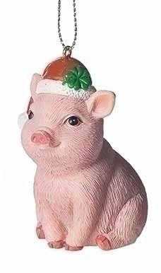 The Lucky Pig Ornament - Sitting