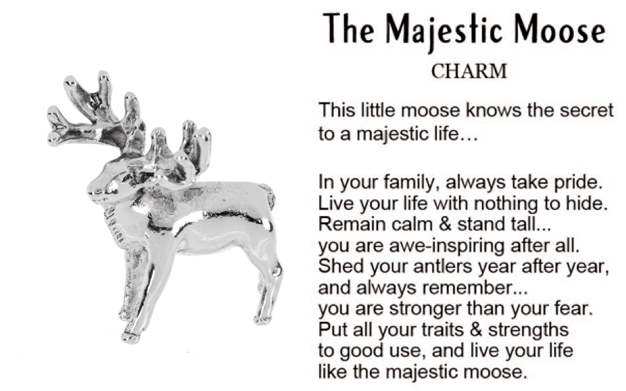 The Majestic Moose Charm