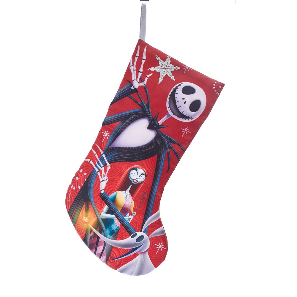 The Nightmare Before Christmas Jack and Sally Stocking