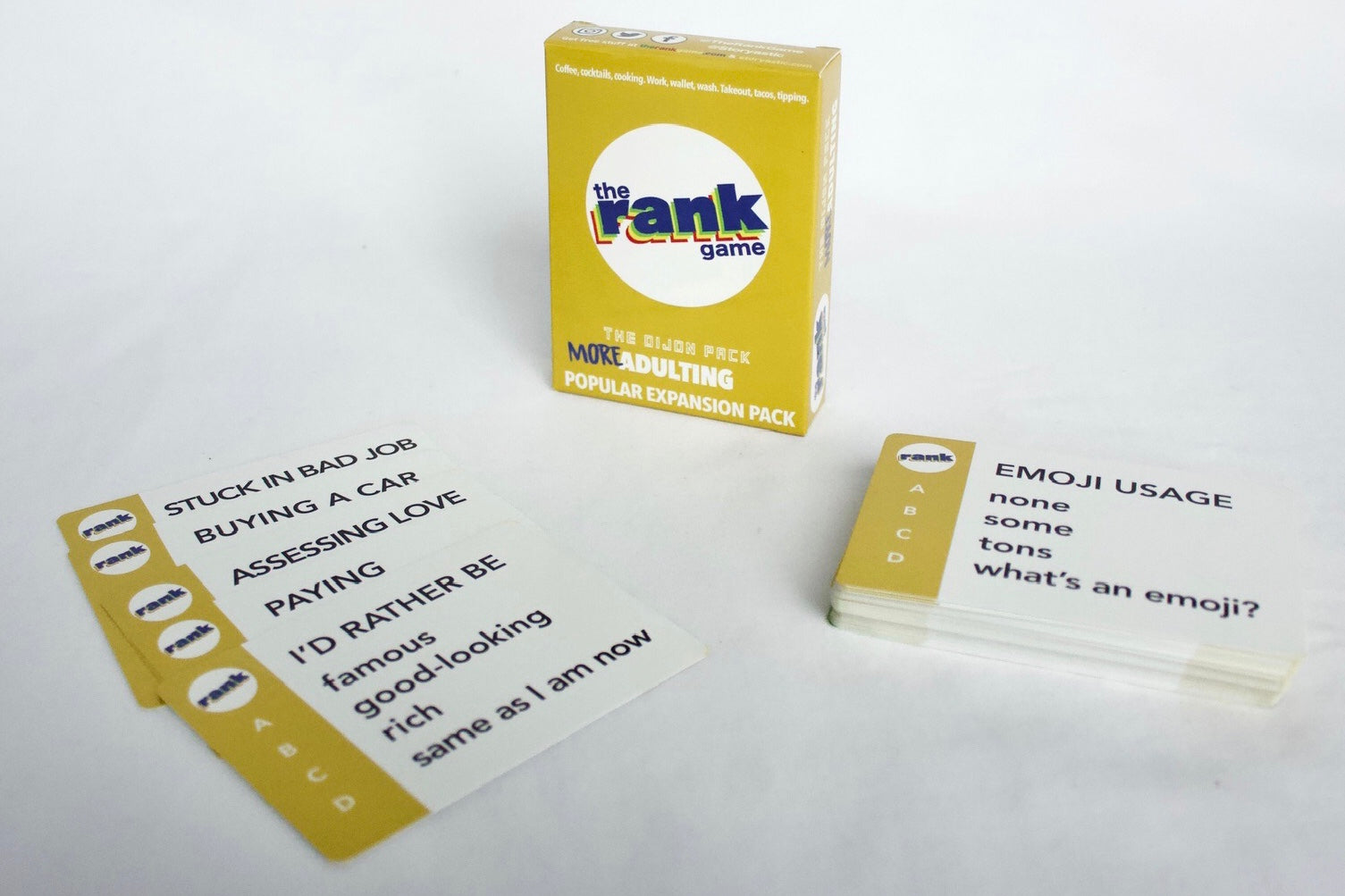 The Rank Game Expansion Pack: MORE Adulting (Dijon Pack)