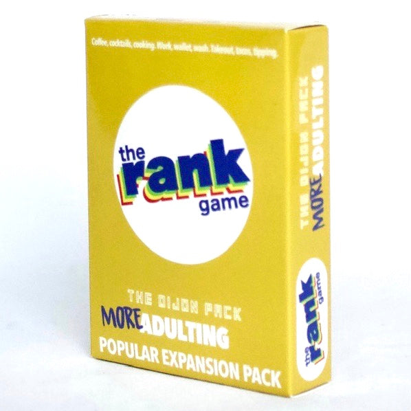 The Rank Game Expansion Pack: MORE Adulting (Dijon Pack)