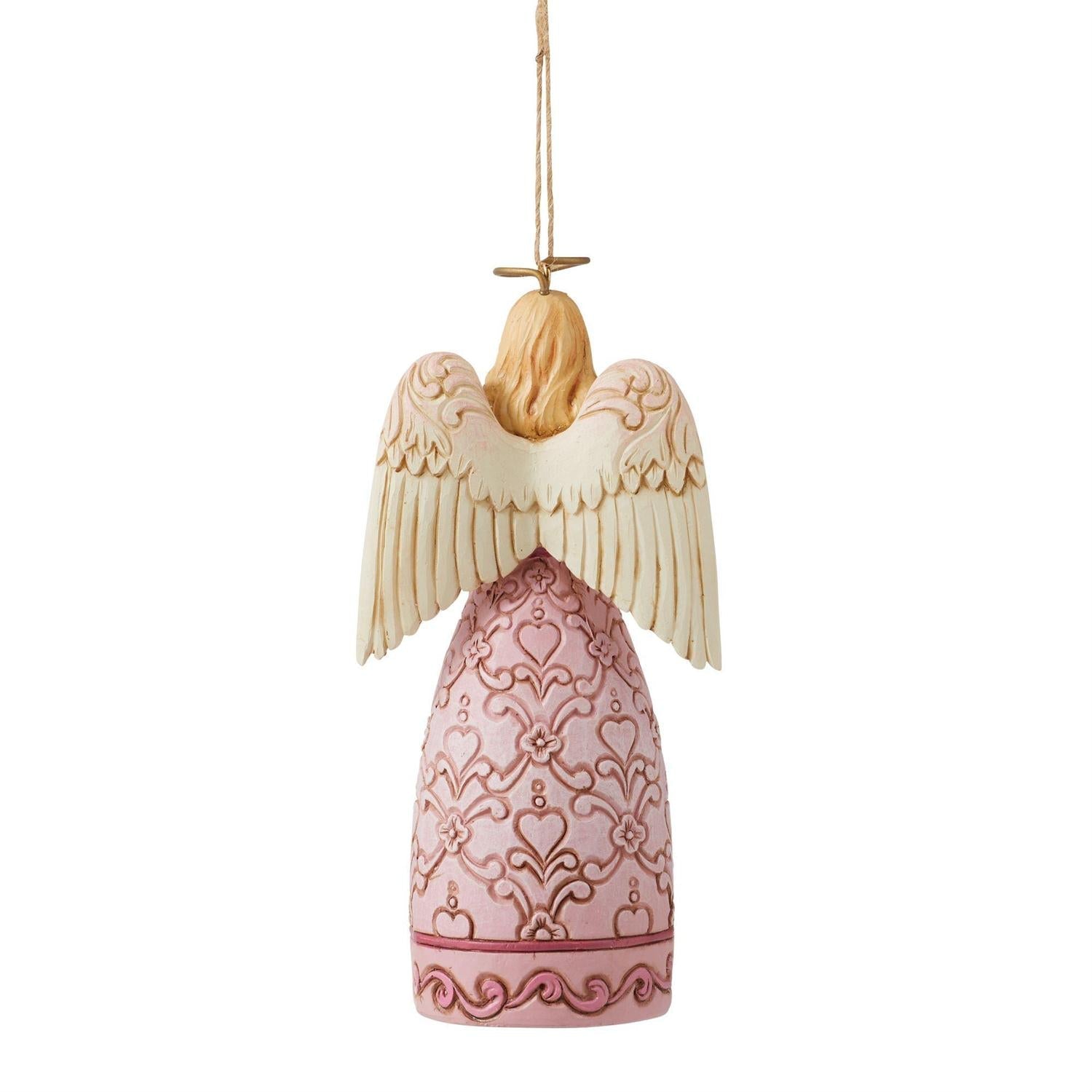 The Rose Pink Angel Ornament