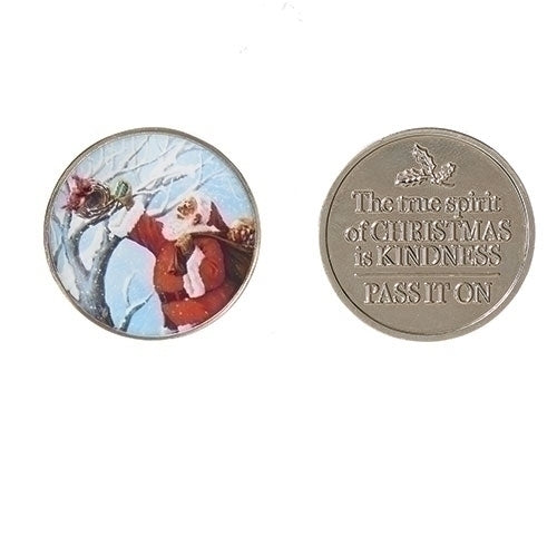 The True Spirit of Christmas is Kindness Pocket Token - Set of 2