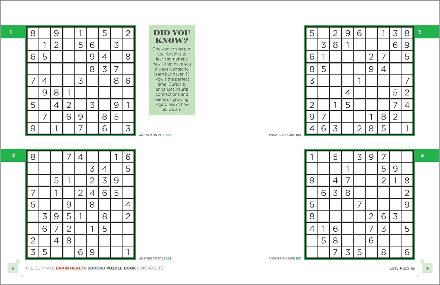 The Ultimate Brain Health Sudoku Puzzle Book for Adults