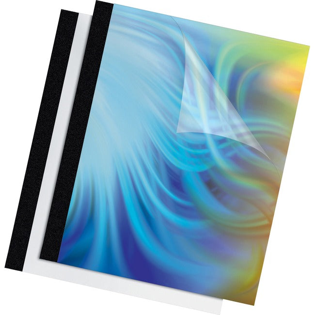Thermal Binding Covers - 3/8" Black Document Presentation | Fellowes 5256101