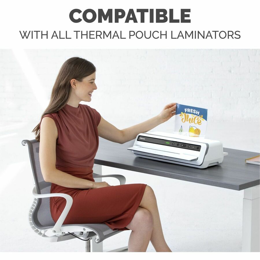 Thermal Laminating Pouches - Premium Letter Size 5 mil ImageLast™ | Fellowes 5204002