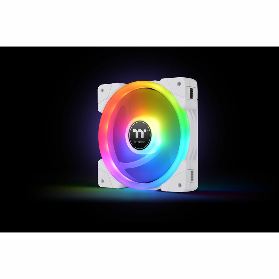 Thermaltake SWAFAN EX 12 RGB PC Cooling Fan White TT Premium Edition (3-Fan Pack) - 3 Pack