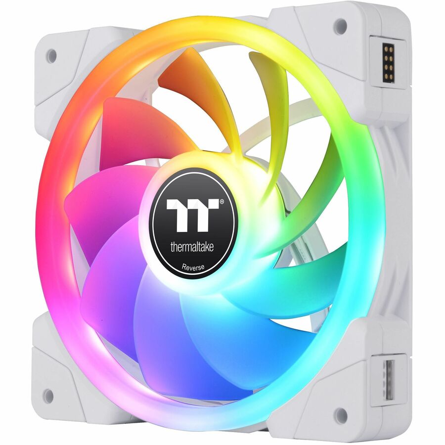 Thermaltake SWAFAN EX 12 RGB PC Cooling Fan White TT Premium Edition (3-Fan Pack) - 3 Pack