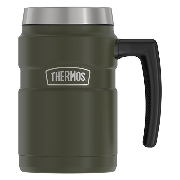 Thermos SK1600AG4 16-Oz. Stainless King Vacuum-Insulated Coffee Mug (Army Green)