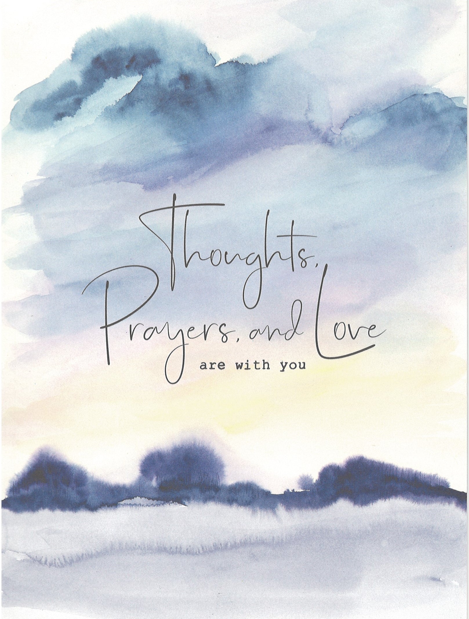 Thoughts and Prayers Sympathy Card