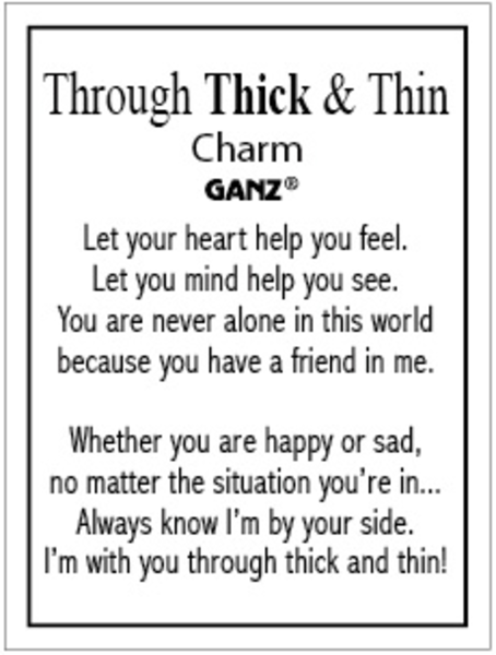 Through Thick And Thin Charm