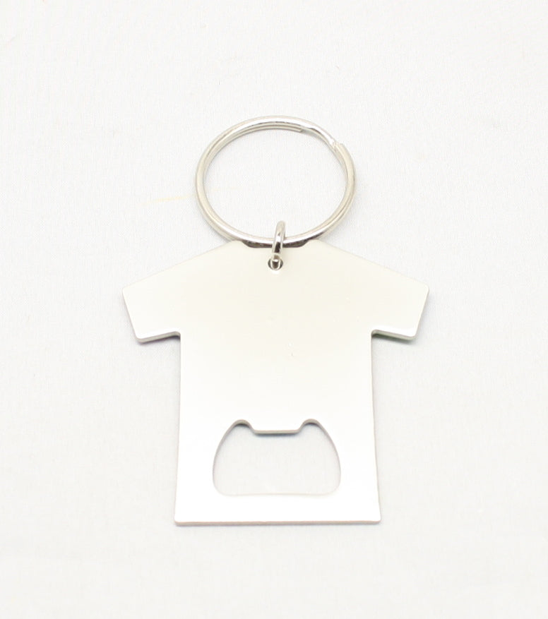 Tie-Dye T-shirt Bottle Opener Keychain