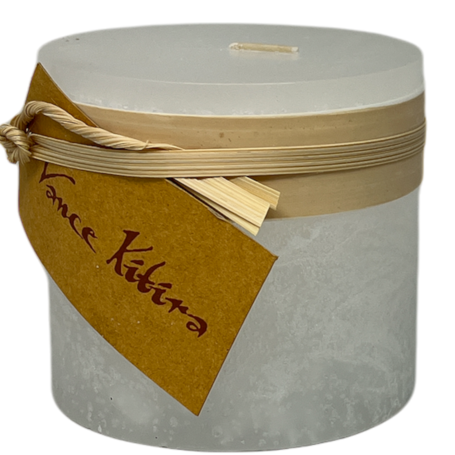 Timber Candle (3.25" x 3" ) - White