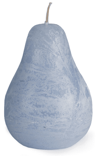 Timber Pear Candle (3" x 4" ) - Crystal Blue