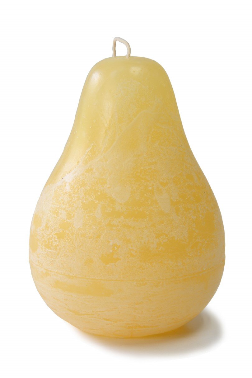 Timber Pear Candle (3" x 4" ) - Pale Yellow