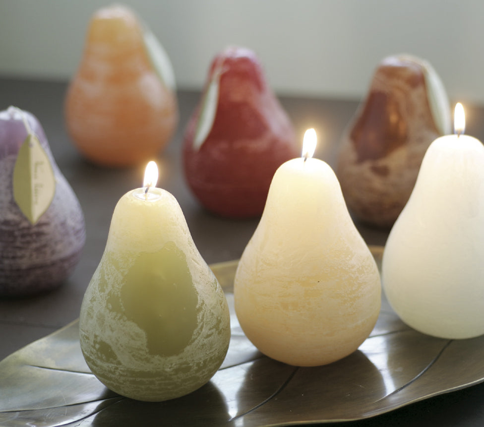 Timber Pear Candle (3" x 4" ) - Sea Foam