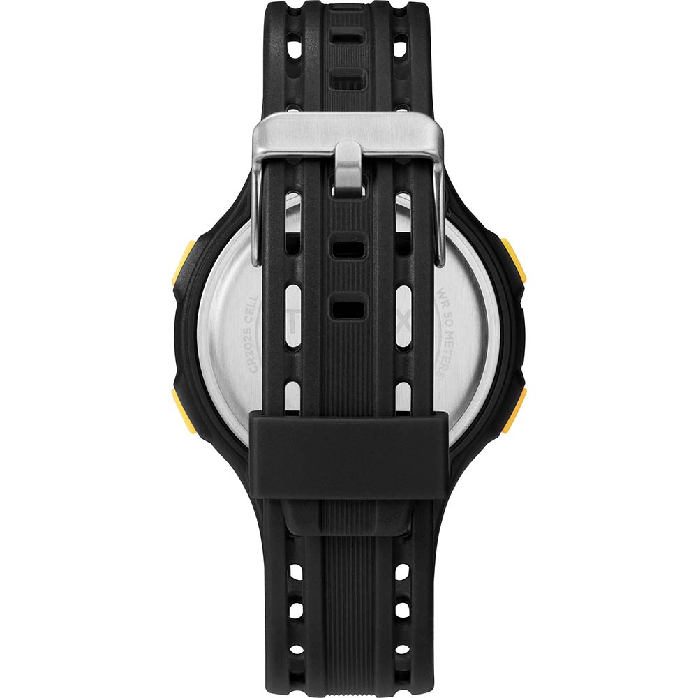 Timex DGTL 45mm Men's Watch - Black/Yellow Case - Black Strap