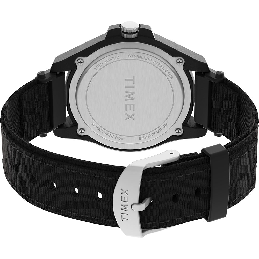 Timex Expedition Acadia Rugged Black Resin Case - Black Dial - Black Fabric Strap