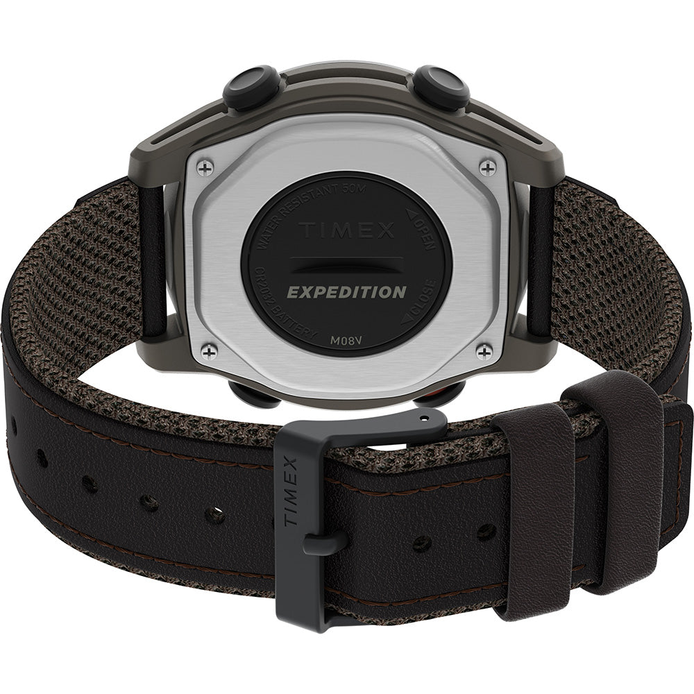 Timex Expedition Trailblazer Activity Tracker + HR - Brown Resin Case - Brown Leather