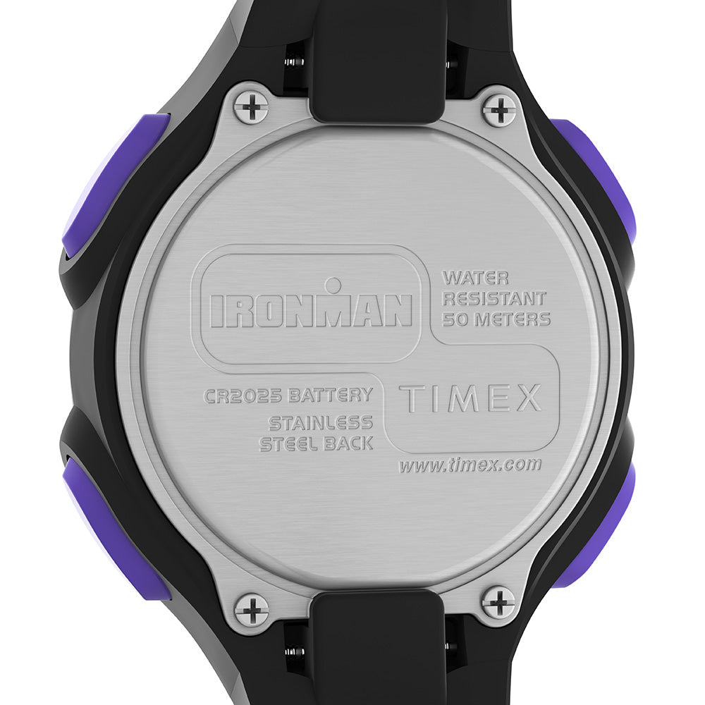 Timex Ironman Women's Essentials 30 - Black Case - Purple Button