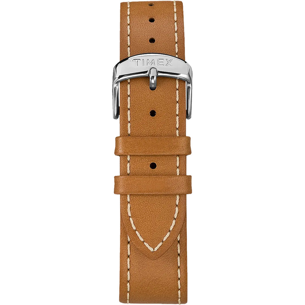 Timex Weekender 40mm Men's Watch - Tan Leather Strap w/Blue Dial