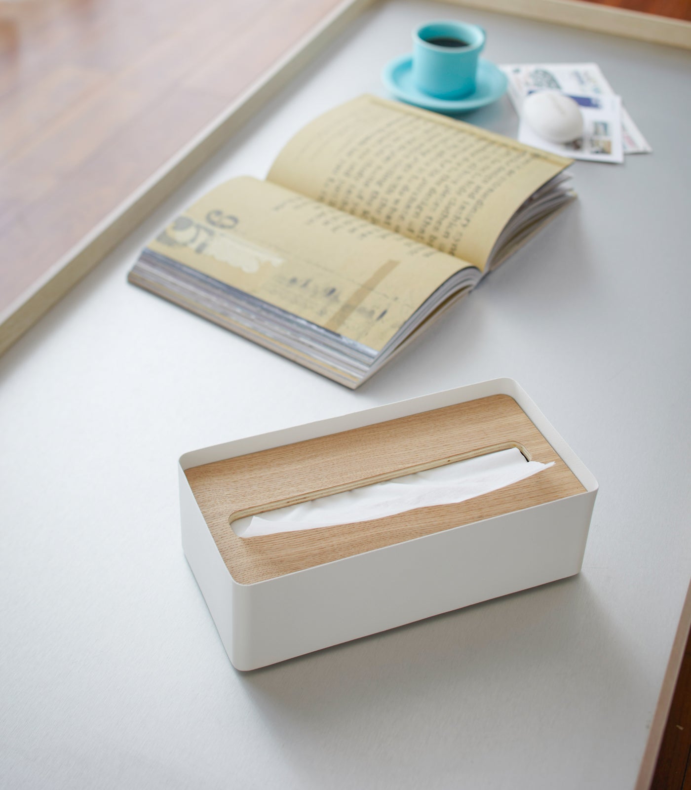 Tissue Case - Steel + Wood