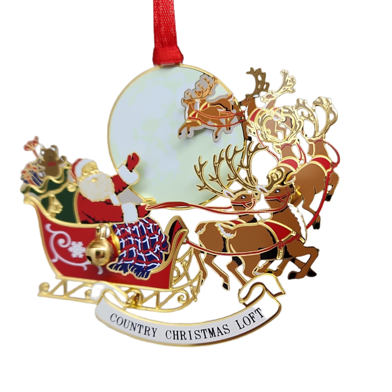 To All A Good Night Collectible Brass Ornament