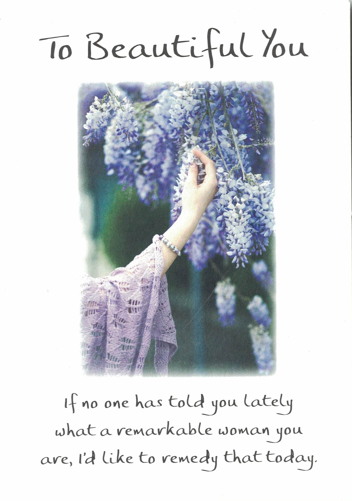 To Beautiful You - Greeting Card