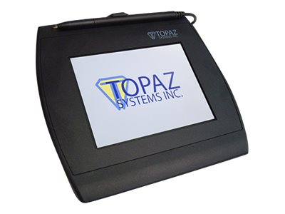 Topaz SigGem Color 5.7 - Signature terminal w/ LCD display - 4.6 x 3.4 in - electromagnetic - wired - serial, USB T-LBK57GC-BHSB-R