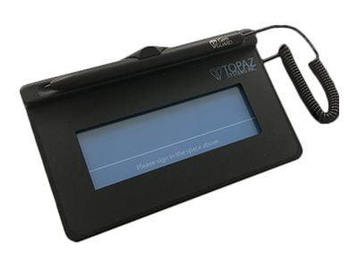 Topaz SigLite 1X5 T-S460 - Signature terminal - 4.3 x 1.4 in - wired - USB T-S460-HSB-R