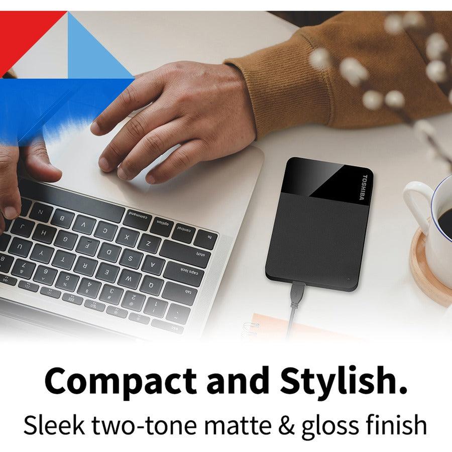 Toshiba Canvio Ready HDTP340XK3CA 4 TB Portable Hard Drive - External - Black