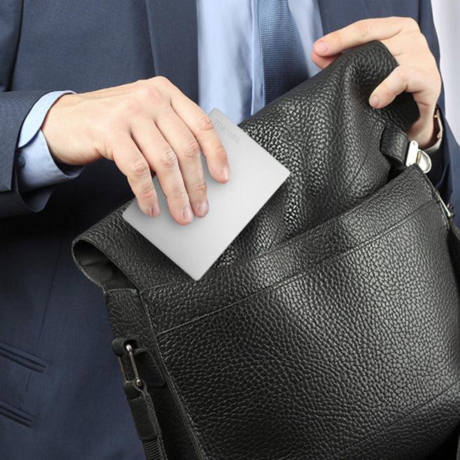 Toshiba Canvio Slim 1 TB Hard Drive - 2.5 External - SATA (SATA/600) - Silver" HDTD310XS3DA