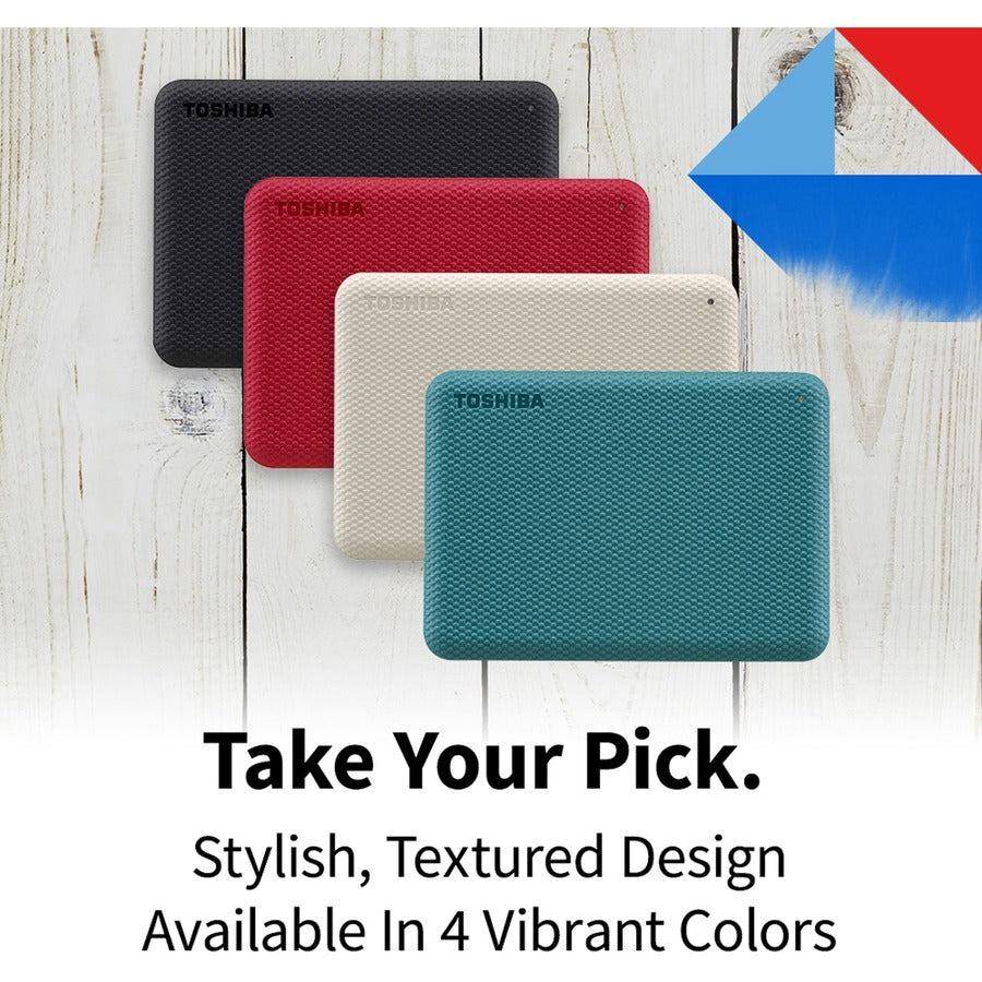 Toshiba-IMSourcing Canvio Advance HDTCA40XK3CA 4 TB Portable Hard Drive - External - Black